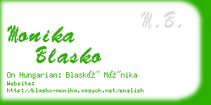 monika blasko business card